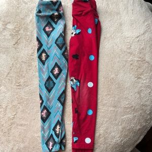 Girls’ Disney Lularoe s/m leggings
